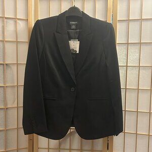 Liz Claiborne Career 1-Button Essential Jacket Blazer Black Size 6 new with tags